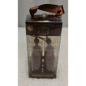 Goldessence Home Collection Raspberry Wine Scented Tassels Pair, New